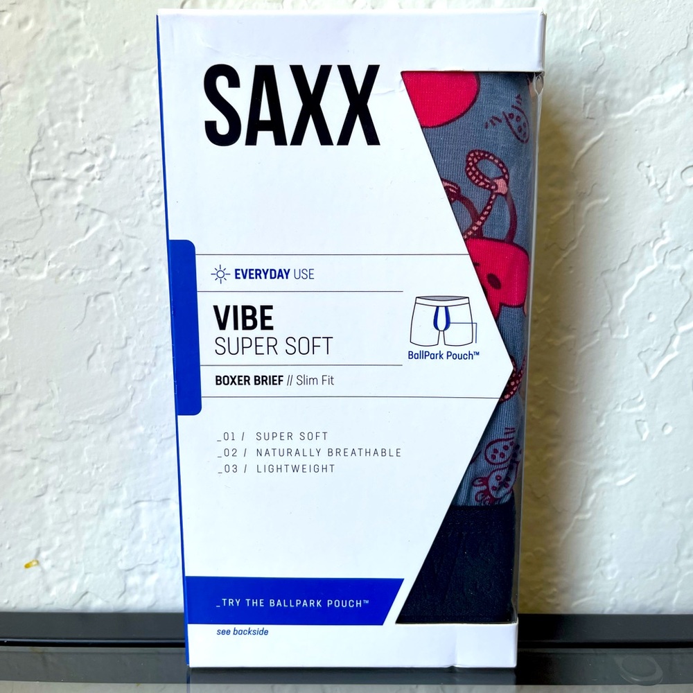 NWT SAXX Vibe Boxer Brief - Small